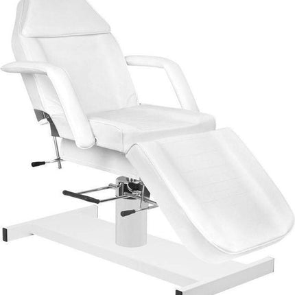 Behandelstoel pedicurestoel Wit -Pedicurestoel- Verstelbaar -Salonstoel verstelbaar