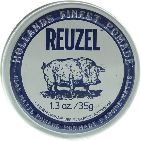 Reuzel - Hollands Finest Pomade Clay Matte Pomade Matte Hair Clay On Base Water 35G