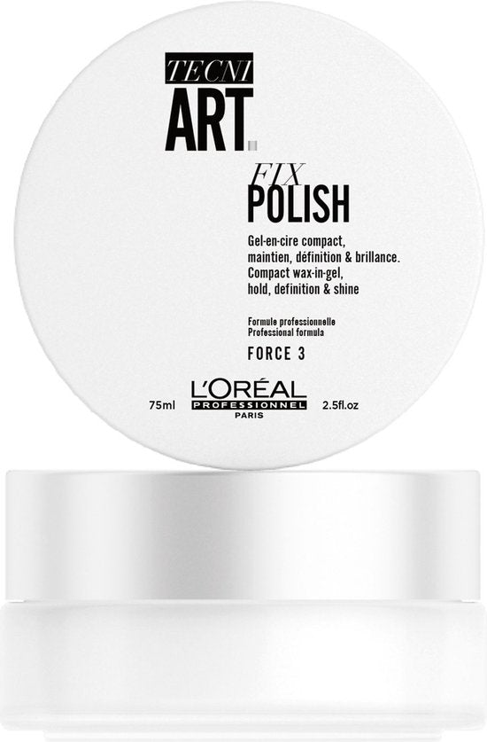 L'Oreal Professionnel - Tecni Art Fix Polish Compact Wax-In-Gel Wax Made Of Carmel 75Ml