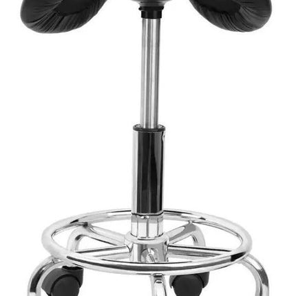 Kapperskruk- Salon kruk- Ergonomische Zadelkruk - Verstelbare kruk- Krukje- Zadelkruk-Tattoo kruk- Zwarte kruk- Verrijdbare kruk-Kruk op wielen