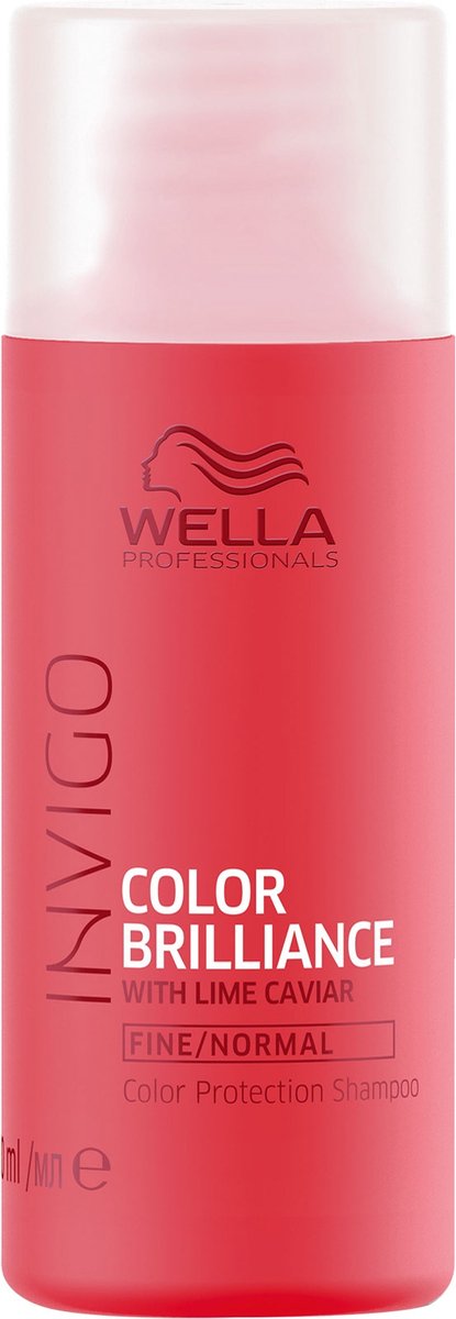 Wella Professionals Brilliance Shampoo Fijn/Normaal 50ML - Normale shampoo vrouwen - Voor Alle haartypes