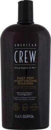American Crew Daily Deep Moisturizing Shampoo-1000 ml - Normale shampoo vrouwen - Voor Alle haartypes