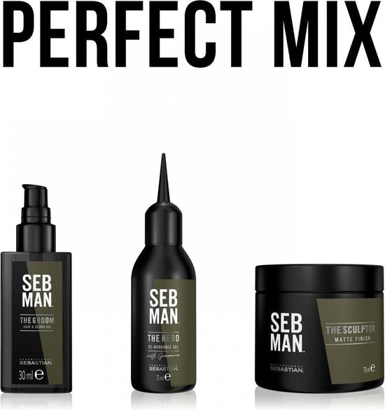 SEB MAN The Multitasker Care 3-in-1 Shampoo 250ml - Normale shampoo vrouwen - Voor Alle haartypes