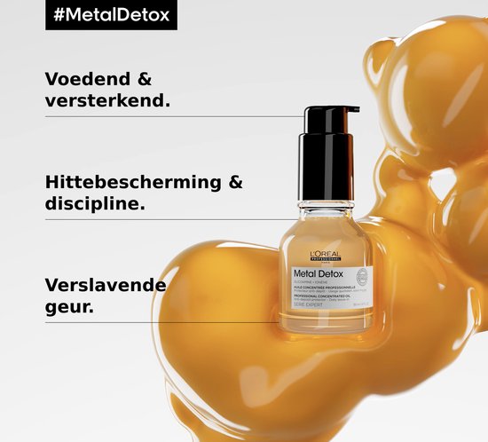 L'Oréal Professionnel Metal Detox Olie - Beschermende olie voor zacht en glanzend haar – Serie Expert – 50 ml