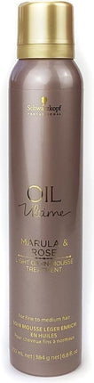 SCHWARZKOPF OIL ULTIME MARULA & ROSE LIGHT OIL IN MOUSSE TREATMENT 200ML