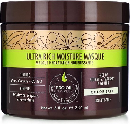 Macadamia Ultra Rich Repair Masque-236ml - Haarmasker beschadigd haar