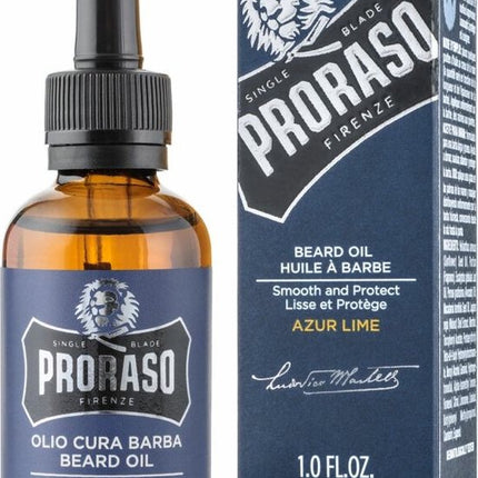 Proraso Beard Oil Azur Lime 30 ml.