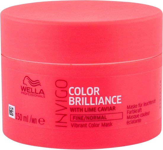 Wella Brilliance Masker fijn / normaal haar -150 ml - Haarmasker droog haar - Haarmasker beschadigd haar