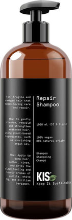 KIS Green Repair Shampoo 1000 ml - vrouwen - Voor