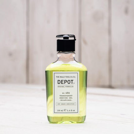 Depot 406 transparent shaving gel brushless 100ml