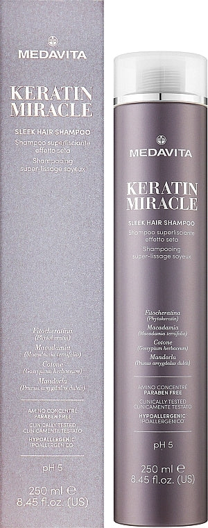 Medavita Keratin Miracle Sleek Hair Shampoo 250ml