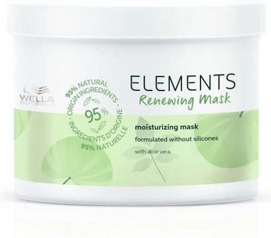 Wella Elements Masker 500ml - Haarmasker droog haar