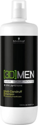 Schwarzkopf Professional - 3D Anti-Dandruff Shampoo - Anti-Dandruff Shampoo for Men - 1000ml