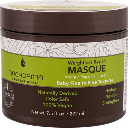 Macadamia Professional Weightless Repair Haarmasker 222 ml