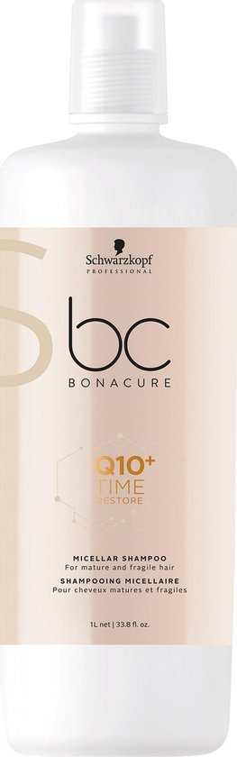 Schwarzkopf Bonacure Q10 Time Restore Shampoo 1000ml -  vrouwen - Voor