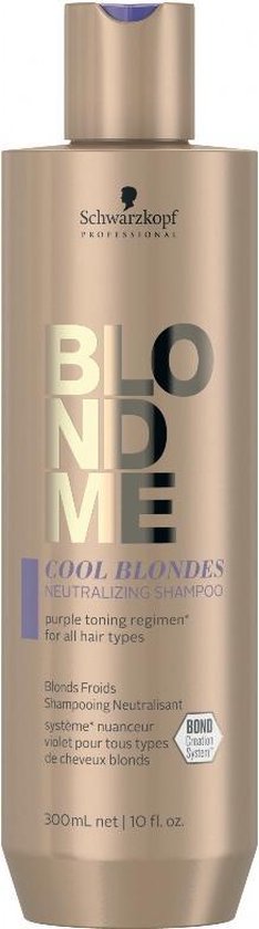 Schwarzkopf BlondMe Cool Blondes Neutralizing Shampoo 300ml - vrouwen - Voor