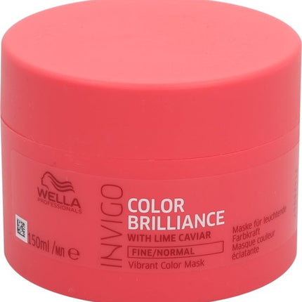 Wella Brilliance Masker fijn / normaal haar -150 ml - Haarmasker droog haar - Haarmasker beschadigd haar