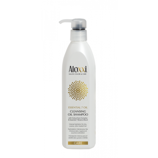 Aloxxi Essential 7 Oil Cleansing Shampoo-300 ml - vrouwen - Voor Droog haar/Gekleurd haar