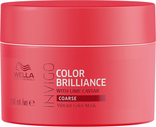 Wella Brilliance Haarmasker weerbarstig haar -150 ml - Haarmasker droog haar - Haarmasker beschadigd haar