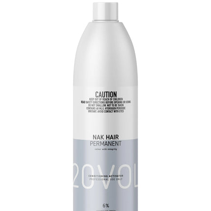 Nak Hair Permanent Conditioning Colour Activator 6%.  1000ml