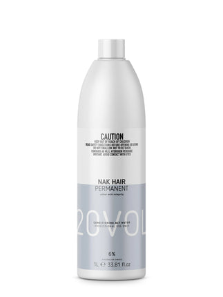 Nak Hair Permanent Conditioning Colour Activator 6%.  1000ml