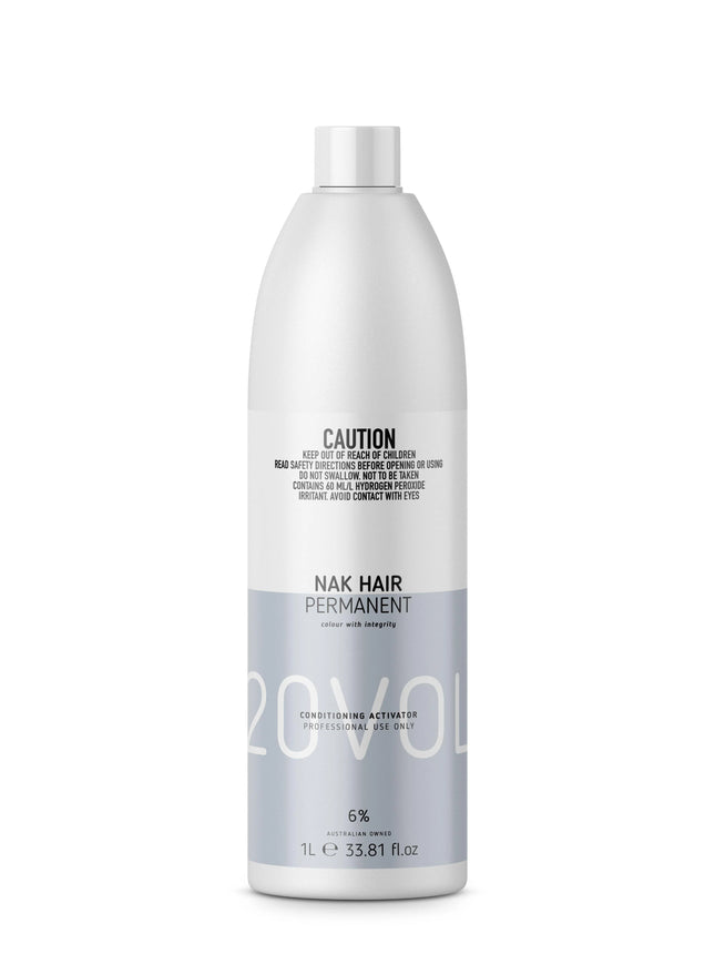 Nak Hair Permanent Conditioning Colour Activator 6%.  1000ml