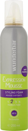 Wunderbar - Expression mousse - 2 - medium hold - 250ML Styling foam