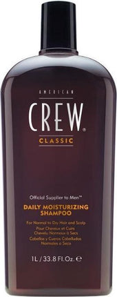 American Crew Daily Deep Moisturizing Shampoo-1000 ml - Normale shampoo vrouwen - Voor Alle haartypes