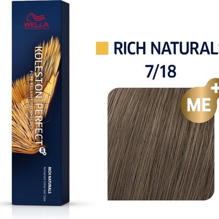 Wella Professionals - Wella Professionals Koleston Perfect Me 7/18 Rich Naturals 60ml