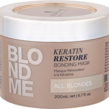 Schwarzkopf Professional - Renewing keratin mask for blonde hair BLONDME (Keratin Restore Bonding Mask) - 200ml