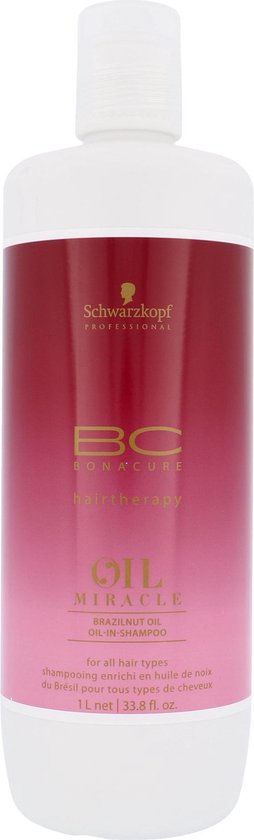 Schwarzkopf Professional - BC Bonacure Oil Miracle Brazilnut Oil Shampoo For All Hair Types Caring Shampoo for Hair Color Protection - 1000ml