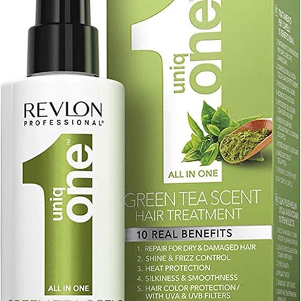 Revlon Professional - Uniq One All In One Green Tea Scent Hair Treatment 10 Real Benefits Conditioner Is A 150Ml Spray Hair