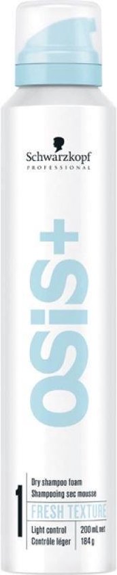 Schwarzkopf OSiS+ Fresh Texture - Dry Shampoo Foam - Droogshampoo vrouwen - Voor Normaal haar - 200 ml - Droogshampoo vrouwen - Voor Normaal haar