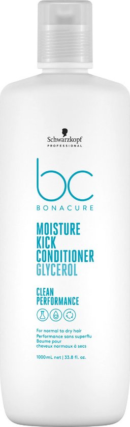 Schwarzkopf Bonacure Moisture Kick Crème Conditioner 1000ml - Conditioner voor ieder haartype