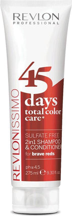 Revlon - 45 Days Color - 2 in 1 Shampoo & Conditioner - Reds - 275 ml