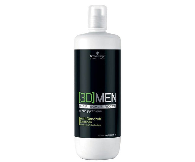 Schwarzkopf Professional - 3D Anti-Dandruff Shampoo - Anti-Dandruff Shampoo for Men - 1000ml