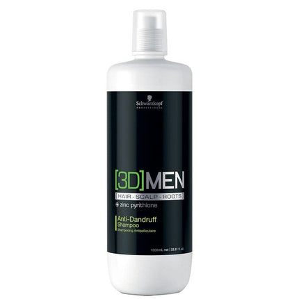 Schwarzkopf Professional - 3D Anti-Dandruff Shampoo - Anti-Dandruff Shampoo for Men - 1000ml