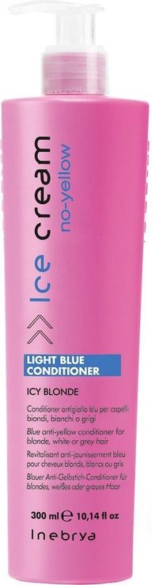 Inebrya - Ice Cream No-Yellow Light Blue Conditioner Blonde Hair Conditioner 300Ml