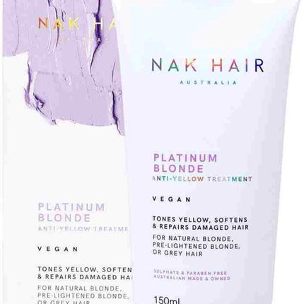 NAK - Blonde Range Platinum Blonde Anti-yellow Treatment Masker - Blond/grijs Haar/highlights 150ml