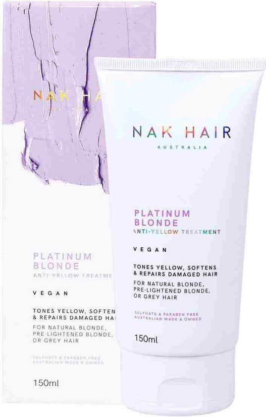 NAK - Blonde Range Platinum Blonde Anti-yellow Treatment Masker - Blond/grijs Haar/highlights 150ml