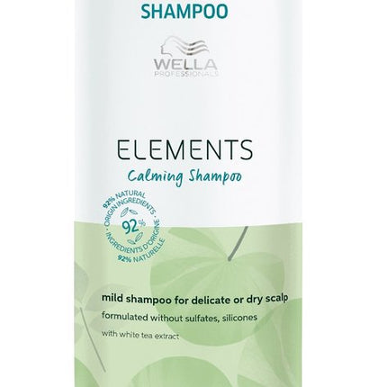 Wella Elements Calming Shampoo 1000 ml - Normale shampoo vrouwen - Voor Alle haartypes