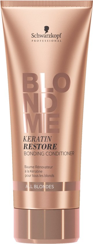 Schwarzkopf BlondMe Keratin Restore Vrouwen Professionele haarconditioner 200 ml