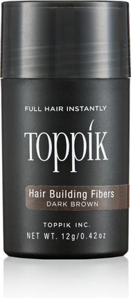 Toppik Hair Building Fibers Donkerbruin - 12 gram - Cosmetische Haarverdikker - Verbergt haaruitval - Direct voller haar