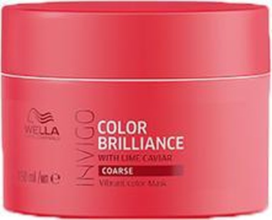 Wella Brilliance Haarmasker weerbarstig haar -150 ml - Haarmasker droog haar - Haarmasker beschadigd haar
