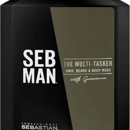 SEB MAN The Multitasker Care 3-in-1 Shampoo 1000ml - Normale shampoo vrouwen - Voor Alle haartypes
