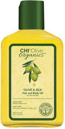 CHI Olive Organics - Olive & Silk Hair and Body Oil 251ml.
