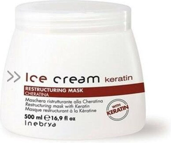 Inebrya - Ice Cream Keratin Restructuring Mask - Restrukturační maska s keratinem - 500ml