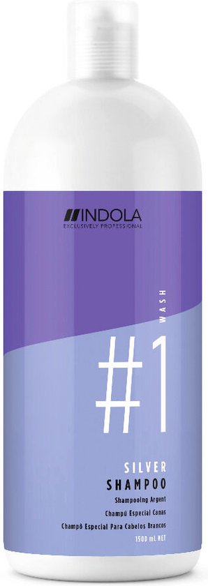 Indola Innova Color Silver Shampoo-1500 ml - Zilvershampoo vrouwen - Voor