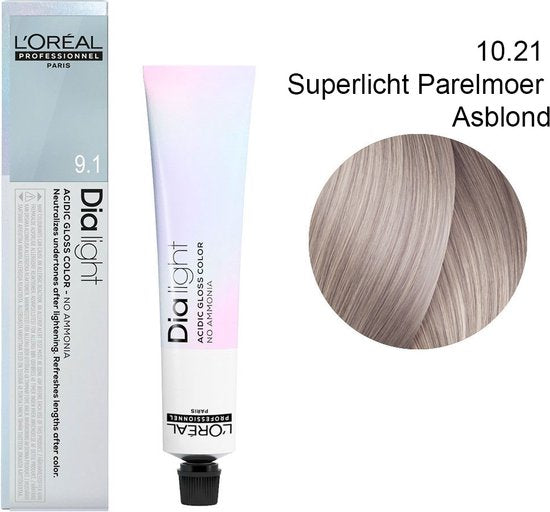 L'Oréal Haarverf Professionnel Dialight Coloration Ton Sur Ton Gel-Crème Acide 10.21 Iridescent Sorbet Milkshake