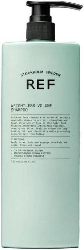 REF Weightless Volume Shampoo 1000 ml - vrouwen - Voor Fijn en slap haar